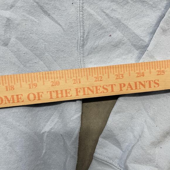 Virginity Rocks Hoodie Mens Medium Light Blue Danny Duncan Pullover Graphic - Picture 3 of 6